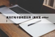 吴文打电子游戏怎么样（吴文龙 anker）