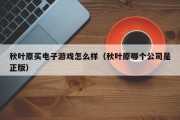 秋叶原买电子游戏怎么样（秋叶原哪个公司是正版）
