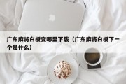 广东麻将白板变哪里下载（广东麻将白板下一个是什么）