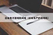 日本电子游戏机叫啥（日本生产的游戏机）