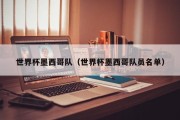 世界杯墨西哥队（世界杯墨西哥队员名单）