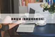 张勇篮球（张勇篮球百度百科）